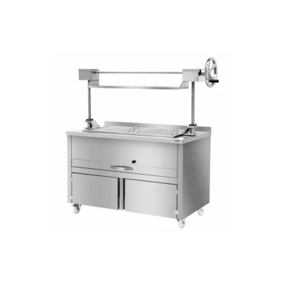 Charcoal grill - 1340mm - with lift & 1 drawer