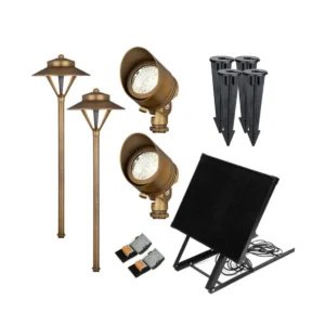 Solar Garden Lights Kit - GlowGreen 12-Pack